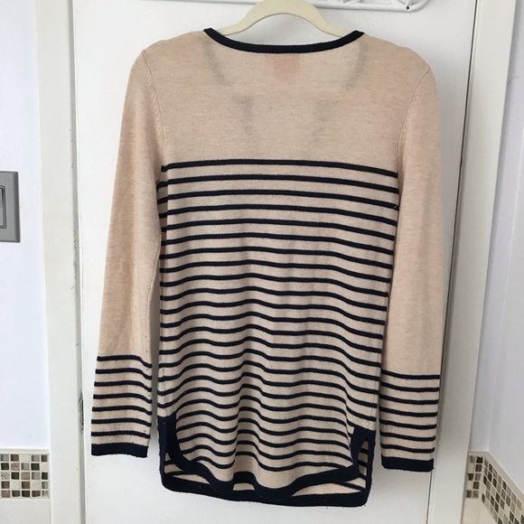 Tory Burch Wool Cashmere Blend V Neck Sweater XS - Picture 6 of 6